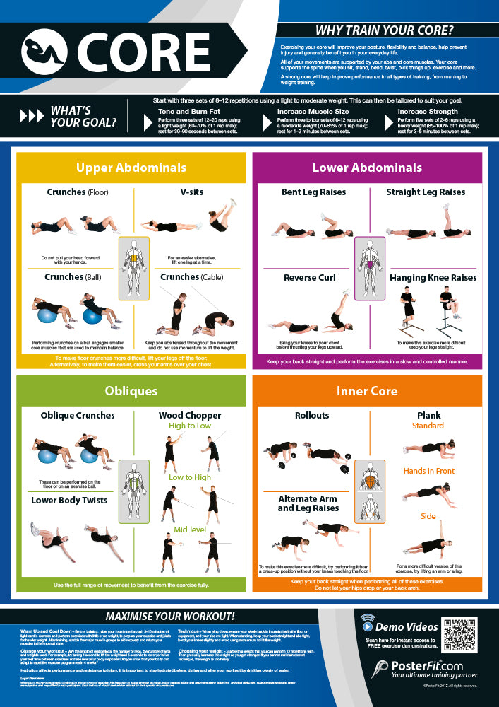 Exercise Posters, Gym & Fitness, Fitness Posters, Exercise Posters, Gym Posters, Physical Education Posters, PE Posters