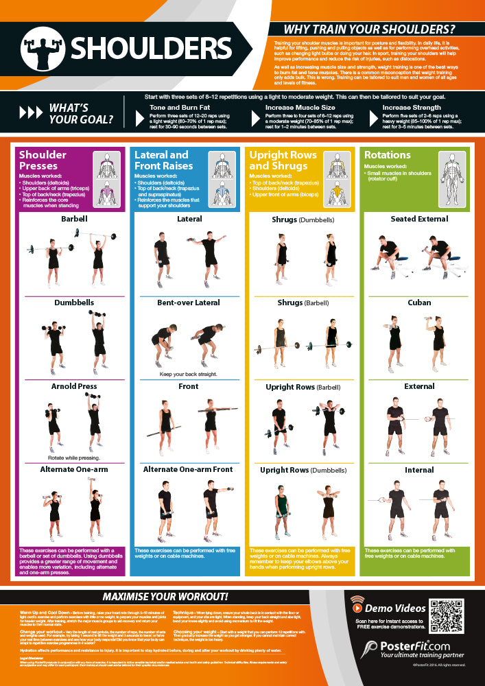 Exercise Posters, Gym & Fitness, Fitness Posters, Exercise Posters, Gym Posters, Physical Education Posters, PE Posters