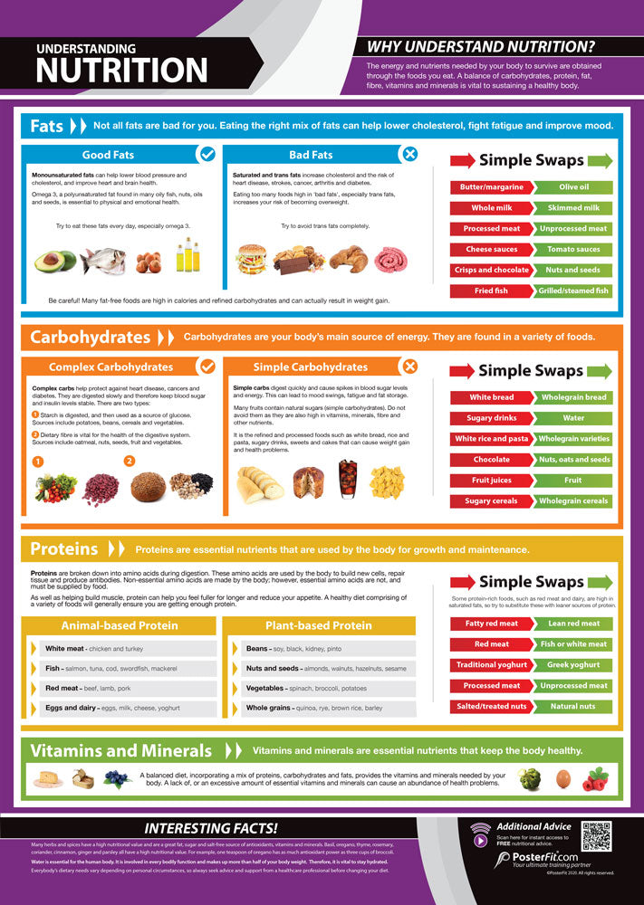 Fitness & Training Essentials Posters, Gym & Fitness, Fitness Posters, Exercise Posters, Gym Posters, Physical Education Posters, PE Posters